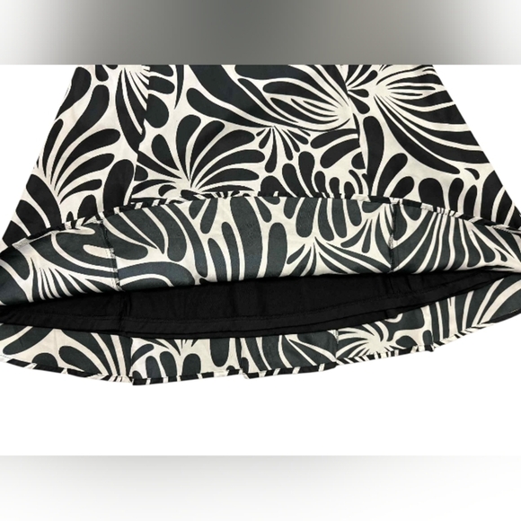 Esprit Black and White Patterned Midi Dress EUC Sleevless Size 6 - Picture 7 of 10